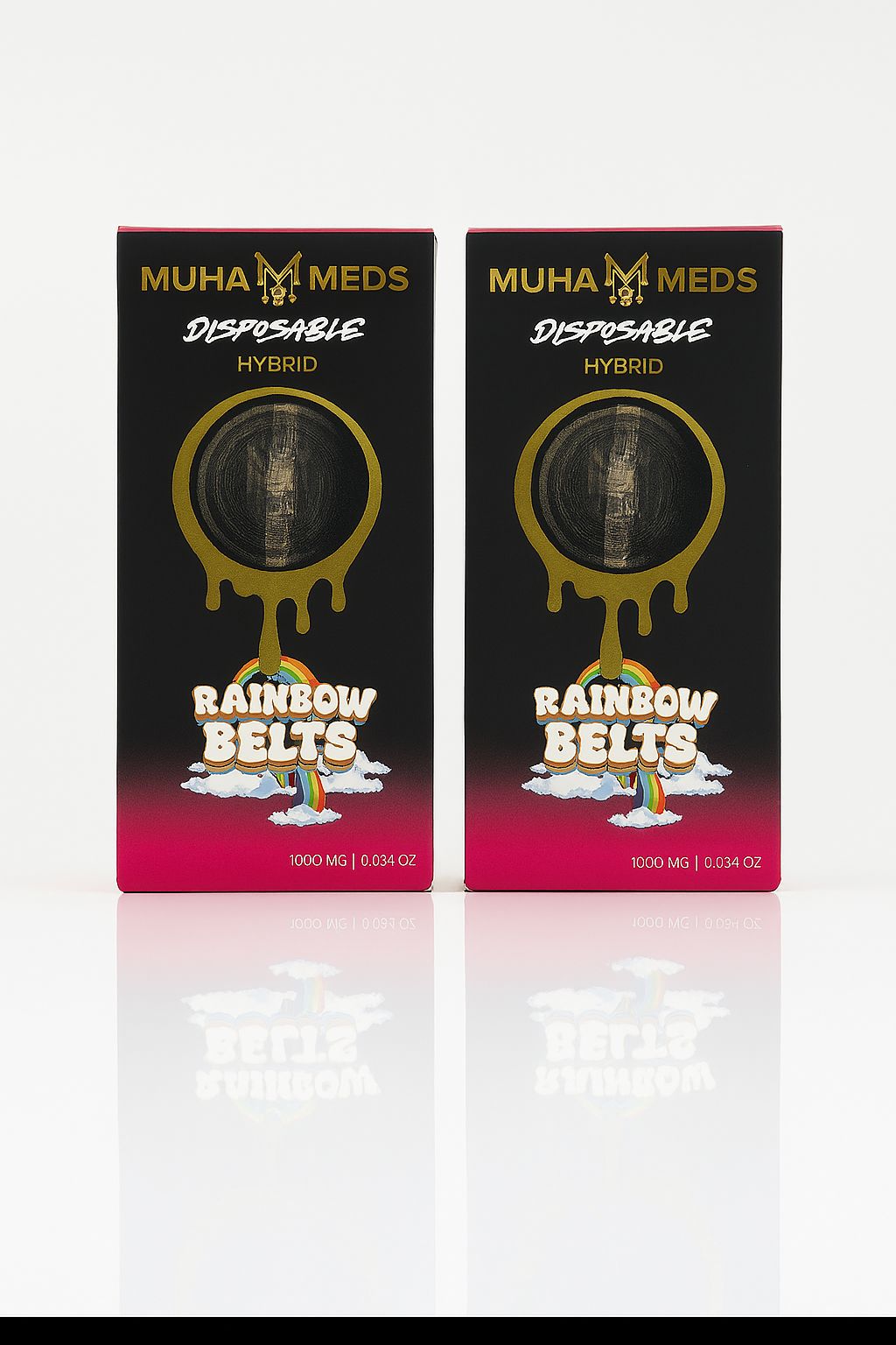 Muha Meds – Rainbow Belts (Hybrid) | 1000mg Disposable Vape